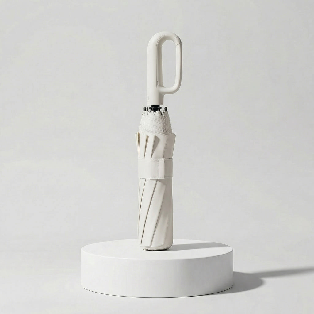 Parapluie Double Pli Automatique – 20 Baleines, Résistant Intempéries, Boucle Anneau, protection anti-UV