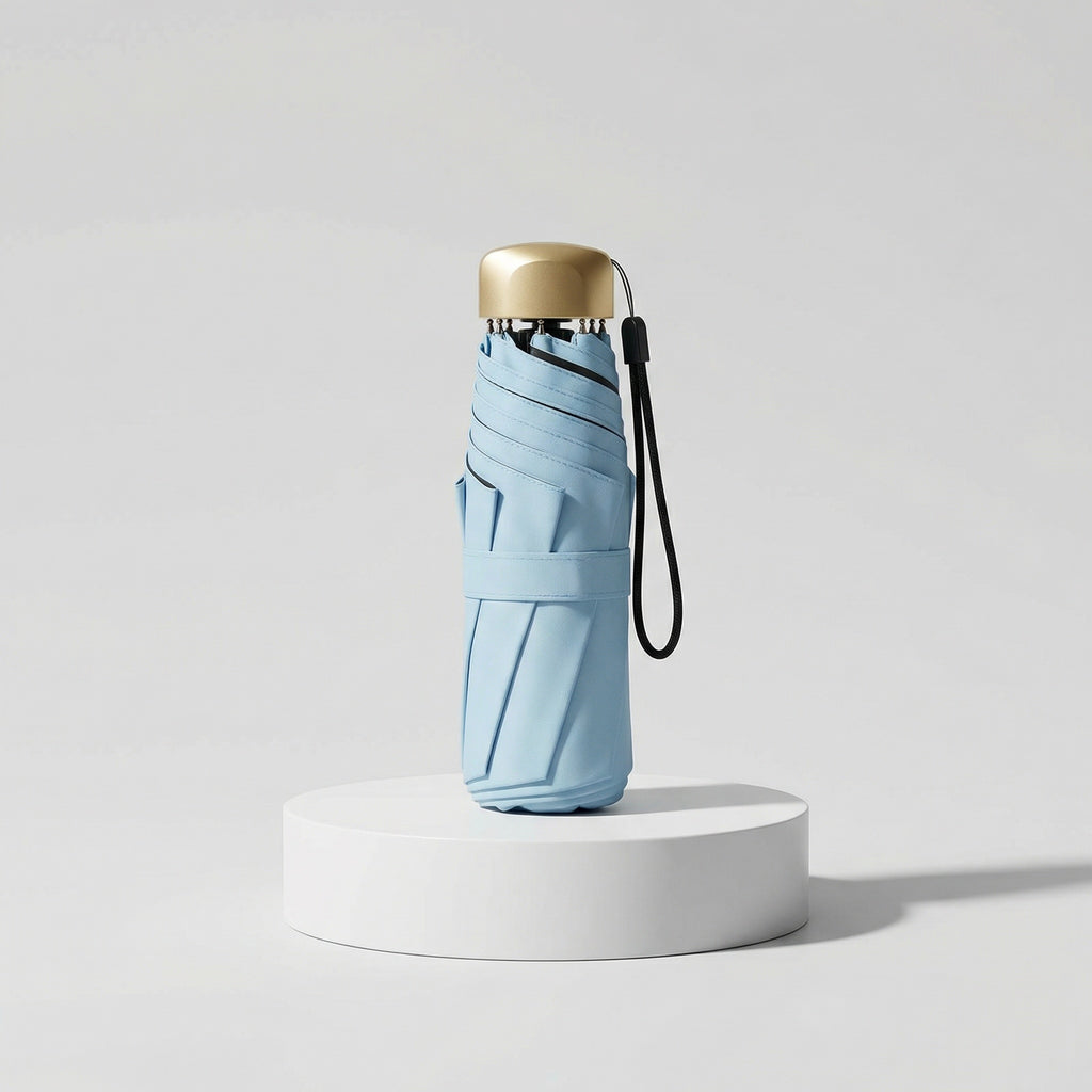 Parapluie de Poche Compact – Protection résistance aux UV 55%, Pliable, Léger,