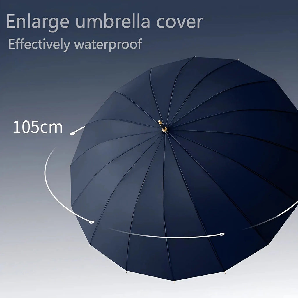 Parapluie Japonais 16 Baleines – Long Manche, Grand Format, Anti-intempéries
