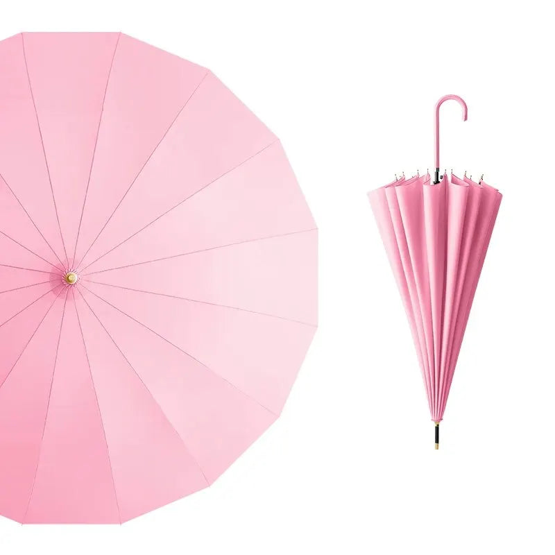 Parapluie Japonais 16 Baleines – Long Manche, Grand Format, Anti-intempéries